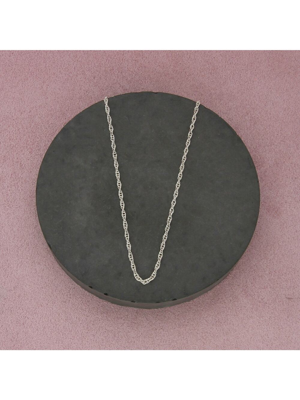 sterling silver 2mm prince of wales chain necklace size 19.5in